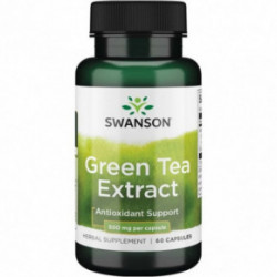 SWANSON Green Tea Extract 500mg Antioxidant Support Rohelise tee ekstrakt 60 kapslit