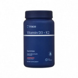 Trace Minerals Vitamin D3 + K2 Gummies D3+ K2-vitamiin närimiskummi kujul 60 kummikommi