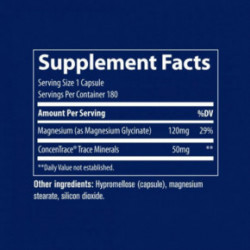 Trace Minerals Magnesium Glycinate 120mg Magneesiumglütsinaat 180 kapslit