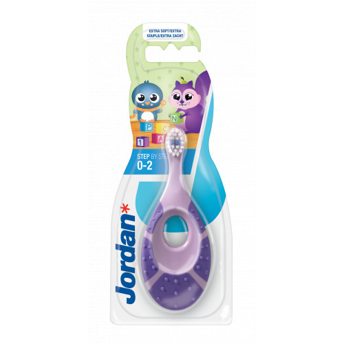 Jordan Step 0-2 years Baby Toothbrush Extra Soft Eriti pehme hambahari lastele Purple