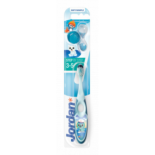 Jordan Step 3-5 years Kids Toothbrush Soft Pehme hambahari lastele Blue