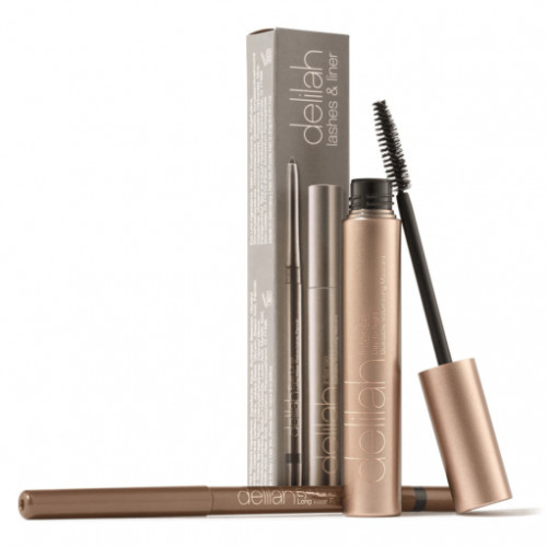 Delilah Lashes & Liner Collection Ripsmetuši ja silmalaineri komplekt Seatud