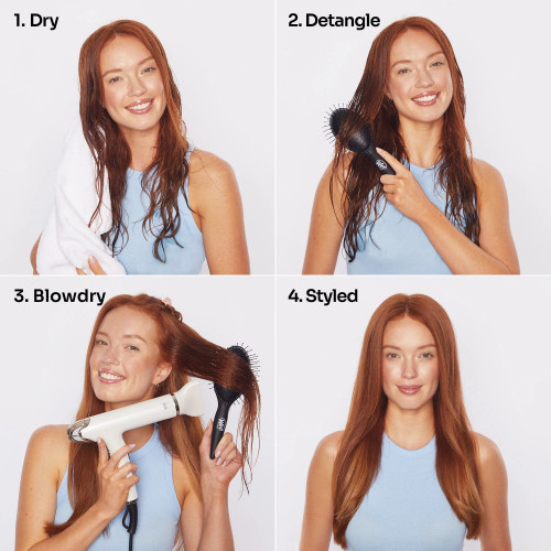 WetBrush Easy Blowout Brush Detangle, Blow-dry & Heat Style Juuksehari kuivatamiseks 1 tk