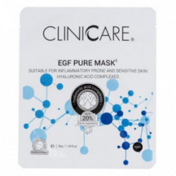 Cliniccare EGF Pure Face Mask Põletikuvastane ja rahustav näomask 1 tk