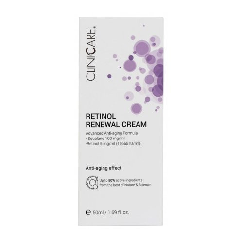 Cliniccare Retinol Renewal Face Cream Vananemisvastane kreem retinooliga 50ml