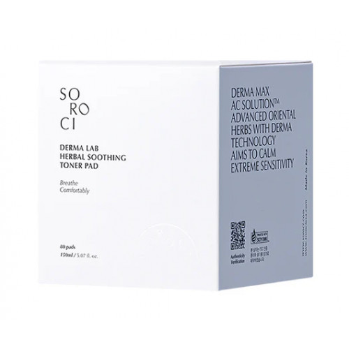 Soroci Derma Lab Herbal Soothing Toner Pad Rahustavad toonikupadjad 80vnt