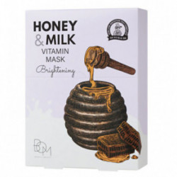 BOM Honey & Milk Vitamin Mask Naha helendav näomask 10 tk.