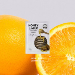 BOM Honey & Milk Vitamin Mask Naha helendav näomask 10 tk.