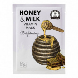 BOM Honey & Milk Vitamin Mask Naha helendav näomask 10 tk.