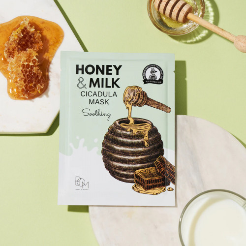 BOM Honey & Milk Cicadula Mask Nahka rahustavad näomaskid 10 tk.