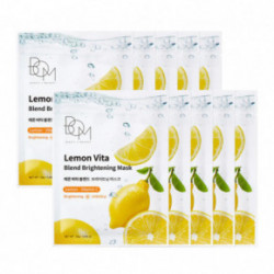 BOM Lemon Vita Blend Brightening Mask Naha kirgastav näomask 10 tk.