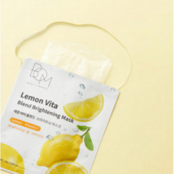 BOM Lemon Vita Blend Brightening Mask Naha kirgastav näomask 10 tk.