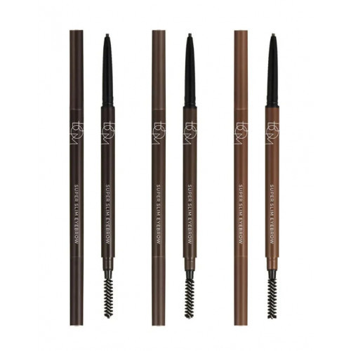 BOM Super Slim Eyebrow Kulmupliiats 01 Charcoal Brown