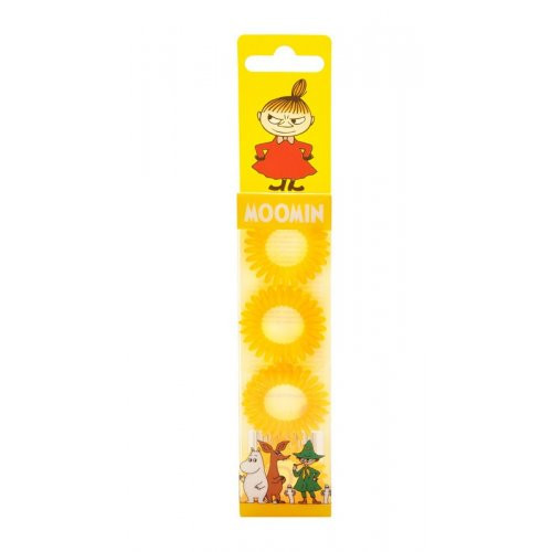 MOOMIN Hair Ring Yellow Juuksekumm 4 tk