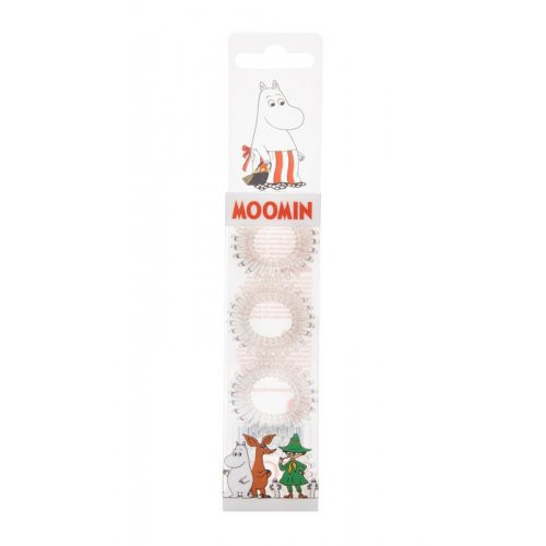 MOOMIN Hair Ring Transparent Juuksekumm 4 tk