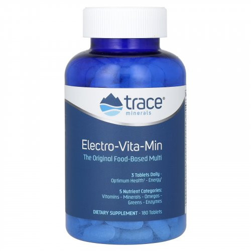 Trace Minerals Electro-Vita-Min Daily 5 Multivitamiinide ja mineraalide kompleks koos oomega hapetega 180 kapslit