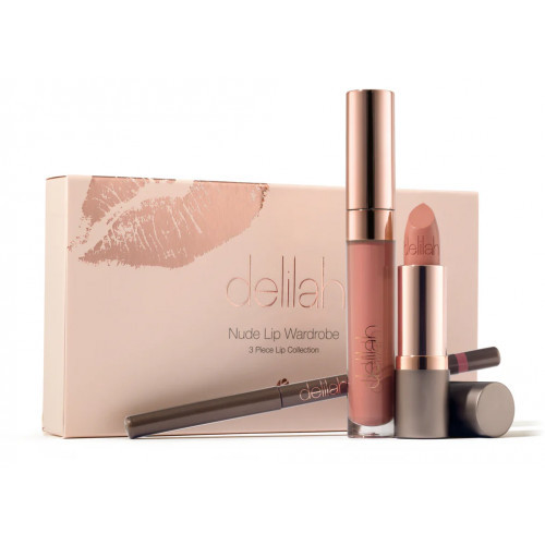 Delilah War Nude Lip Wardrobe Huulte hooldustooted Seatud