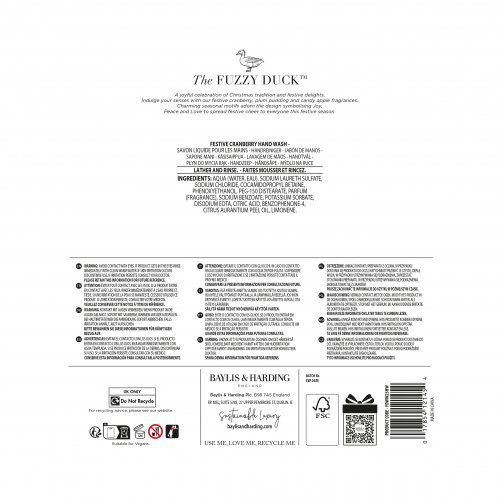 Baylis & Harding The Fuzzy Duck Winter Wonderland Festive Hand Wash Käteseep 650ml