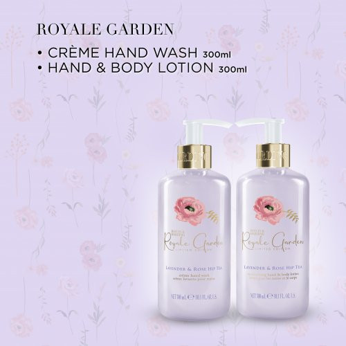 Baylis & Harding Royale Garden Rose, Poppy & Vanilla Luxury Hand Care Gift Set Käte hoolduskomplekt 2x300ml