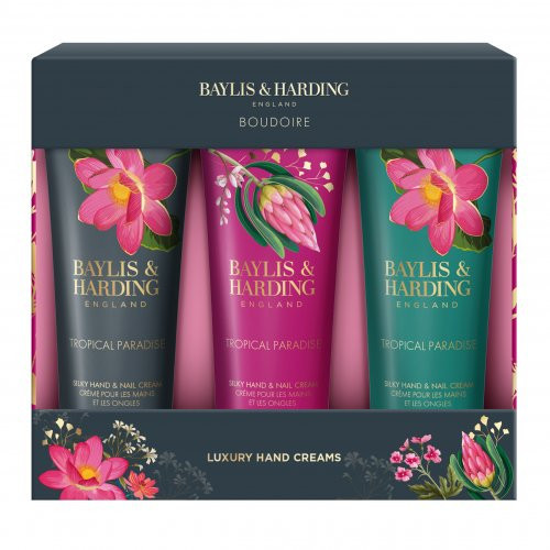 Baylis & Harding Boudoire Luxury Tropical Paradise Hand Cream Set Kinkekomplekt 3x50ml
