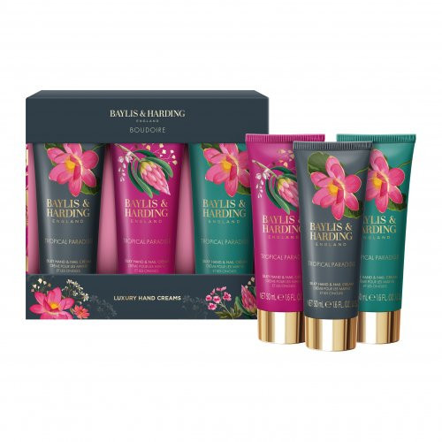 Baylis & Harding Boudoire Luxury Tropical Paradise Hand Cream Set Kinkekomplekt 3x50ml
