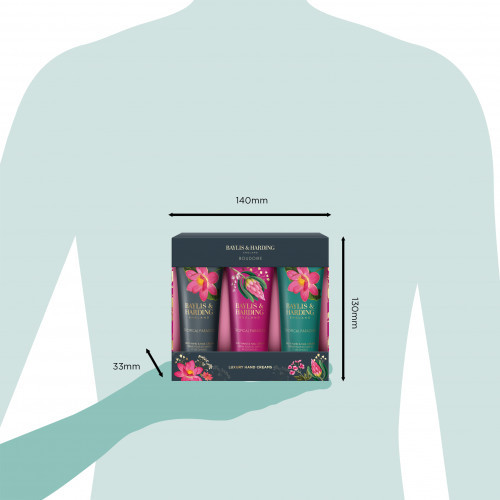 Baylis & Harding Boudoire Luxury Tropical Paradise Hand Cream Set Kinkekomplekt 3x50ml