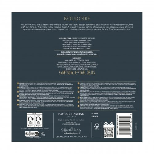 Baylis & Harding Boudoire 3 Hand Cream Set Kinkekomplekt 3x50ml
