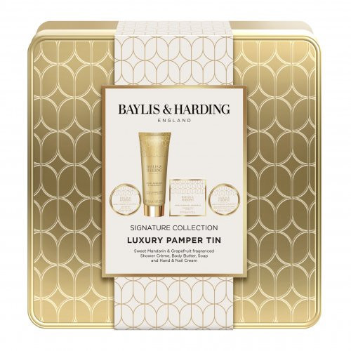 Baylis & Harding Sweet Mandarin & Grapefruit Luxury Bathing Tin Gift Set Kehahooldustooted