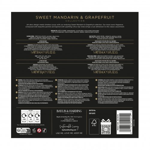 Baylis & Harding Sweet Mandarin & Grapefruit Luxury Bathing Tin Gift Set Kehahooldustooted