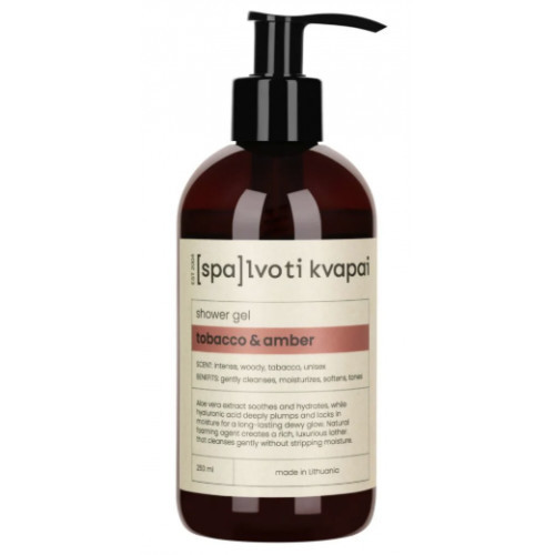 Spalvoti Kvapai Shower Gel Tobbacco & Amber Dušigeel 250ml