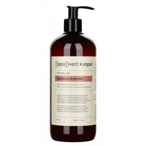 Spalvoti Kvapai Shower Gel Tobbacco & Amber Dušigeel 250ml