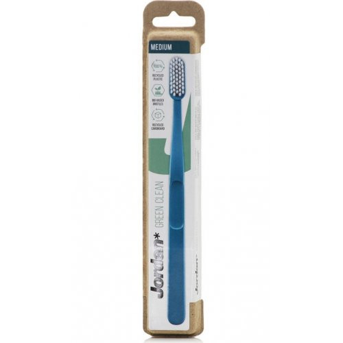 Jordan Green Clean Medium Toothbrush Keskmiselt kõva hambahari Pink