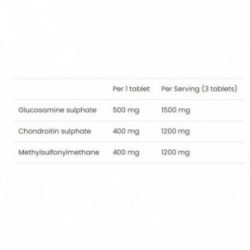 VPLab Nutrition UltraVit Glucosamine Chondroitin MSM Toidulisand 90 kapslit
