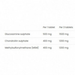 VPLab Nutrition Glucosamine Chondroitin MSM Glükoosamiini, kondroitiini ja MSMi sisaldav toidulisand. 90 kapslit