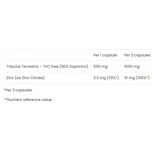 VPLab Nutrition Ultra Men's Sport Tribulus Terrestris Testosterooni toetavad toidulisandid meestele 90 kapslit