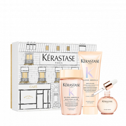 Kérastase Gloss Absolu Mini Holiday Gift Set 2025 Säravate juuste hoolduskomplekt Seatud