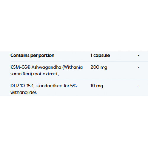 Osavi Ashwagandha KSM-66 Toidulisand 60 kapslit