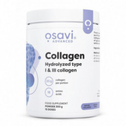 Osavi Collagen Peptides - Hydrolyzed Type 1 & 3 Hüdrolüüsitud kollageenipeptiidid (tüübid I ja III) 300g