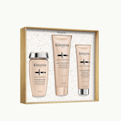 Kérastase Curl Manifesto Holiday Gift Set 2025 Tootekomplekt lainelistele ja lokkis juustele