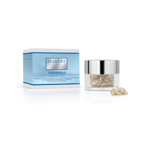 Selvert Thermal Hyaluronic & Vitamin B3 Ceramide Capsules Ülikontsentreeritud hüaluroonhappe, B3-vitamiini ja keramiidide kapslid 60 kapslit