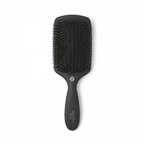 HH Simonsen Paddle Smooth Brush Looduslike harjastega juuksehari Black