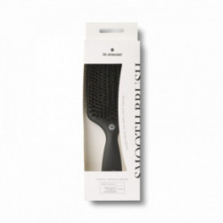 HH Simonsen Paddle Smooth Brush Looduslike harjastega juuksehari Black