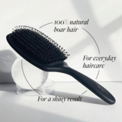 HH Simonsen Paddle Smooth Brush Looduslike harjastega juuksehari Black