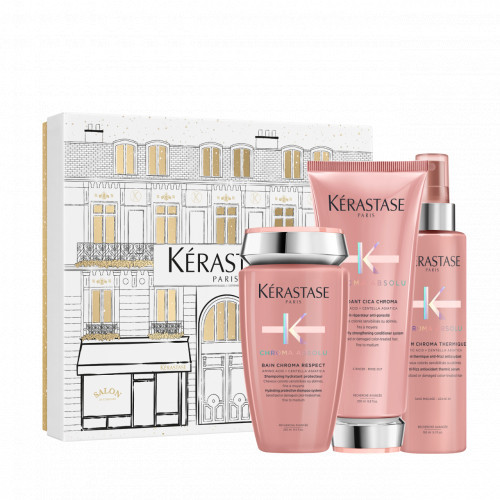 Kérastase Chroma Absolu Holiday Gift Set 2025 Niisutav, kaitsev komplekt värvitud juustele