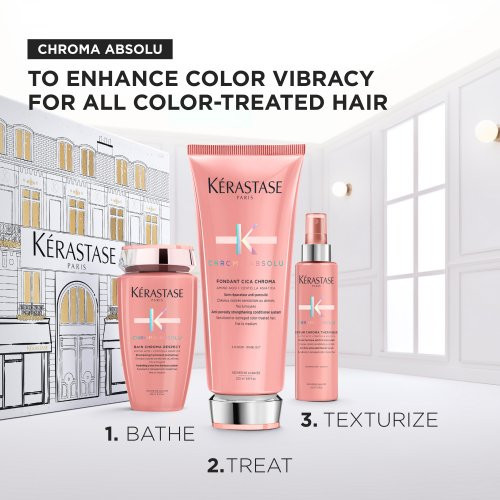 Kérastase Chroma Absolu Holiday Gift Set 2025 Niisutav, kaitsev komplekt värvitud juustele