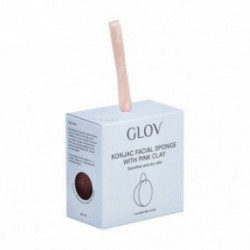 Glov Konjac Facial Sponge With Pink Clay Näokäsn Pink
