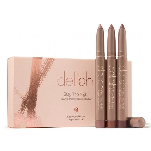 Delilah Stay The Night Smooth Shadow Stick Collection Pliiats-lauvärvide komplekt 1.4g x 3