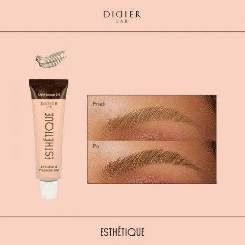 Didier Lab Esthétique Eyelash & Eyebrow Tint Kulmude ja ripsmete värv Black