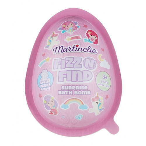 Martinelia Fizz N' Find Surprise Bath Bomb Vannipomm lastele, mille sees on üllatus Purple