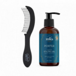 KlipShop Men's Detangling Comb and Porter Men's Styling Gel Set Juuksehoolduskomplekt meestele